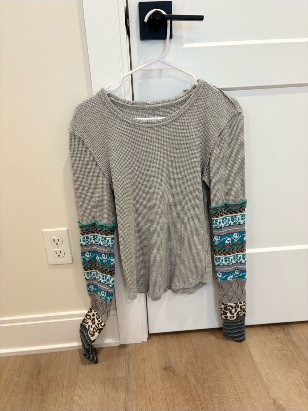 We the Free by Free People All In Cuff Knit Top Size Small